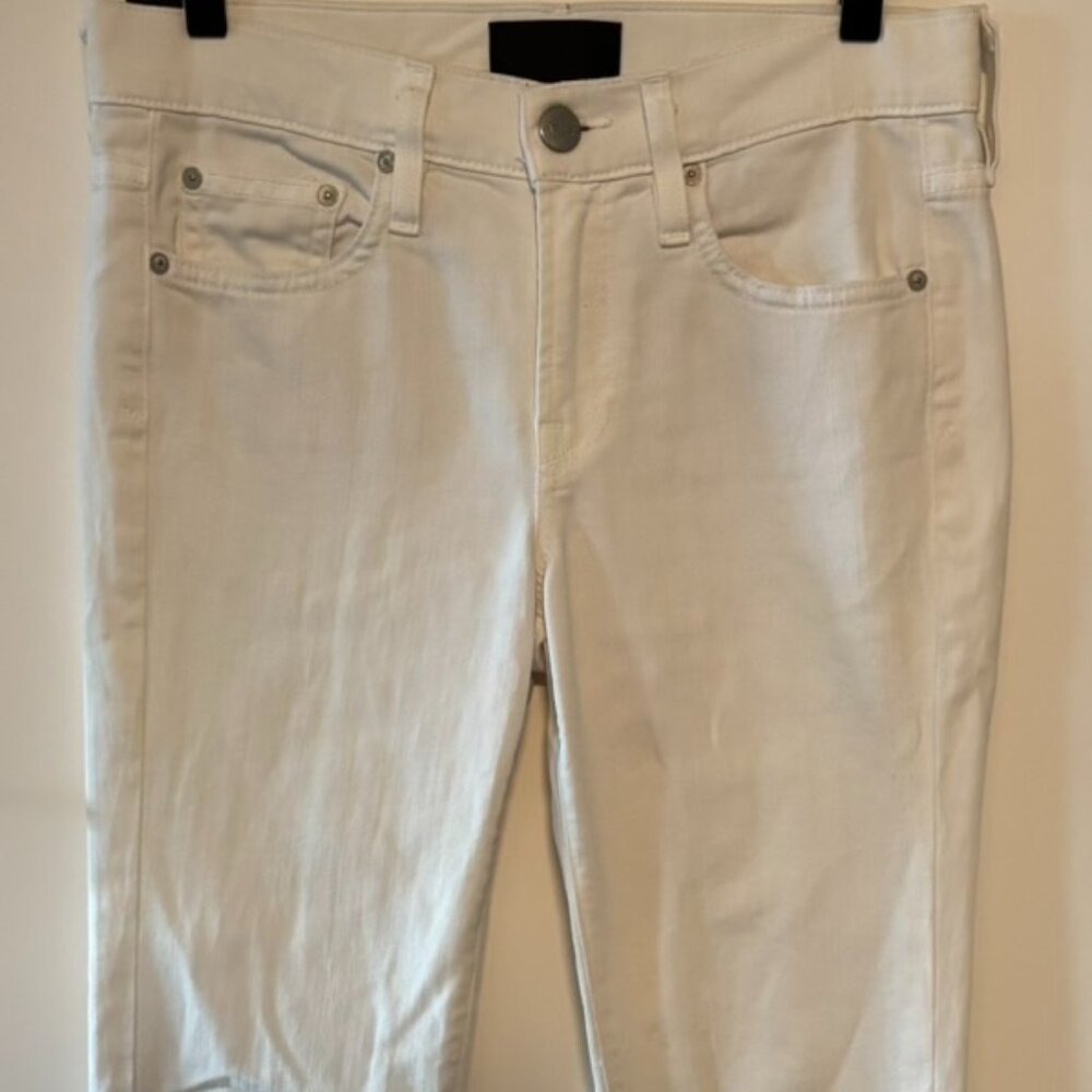 Vince Dylan White Denim Ankle Skinny Jeans Size 25 Stretchy Slim Fit Excellent C